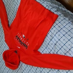 Nike orange orioles hoodie size medium.